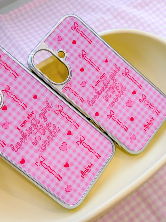 Luckiest Girl Metallic Magnetic iPhone Case
