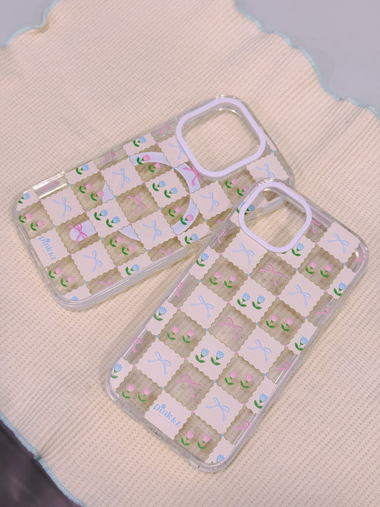 Tuilp Bow Transparent Impact iPhone Case