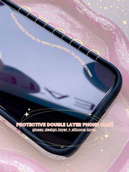 Blue Gingham Cherry Phone Case