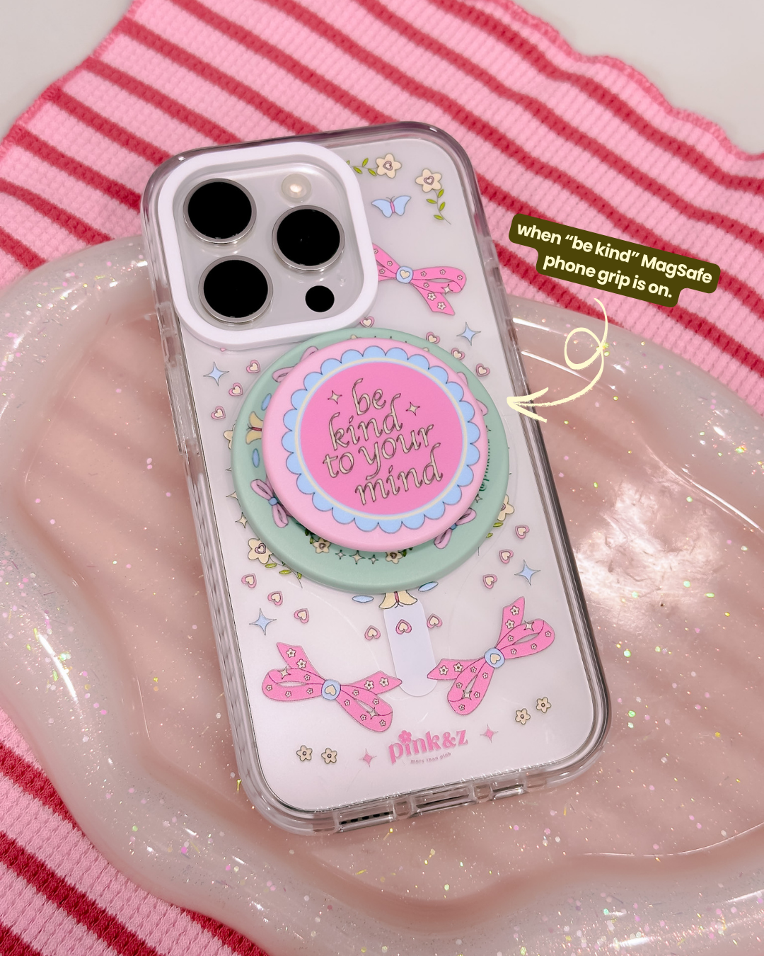 Be Kind Transparent Impact iPhone Case