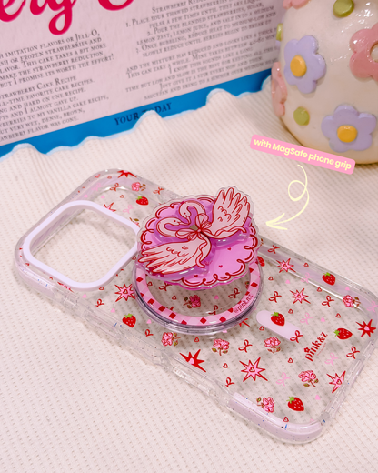 Strawberry Burst Transparent Impact iPhone Case
