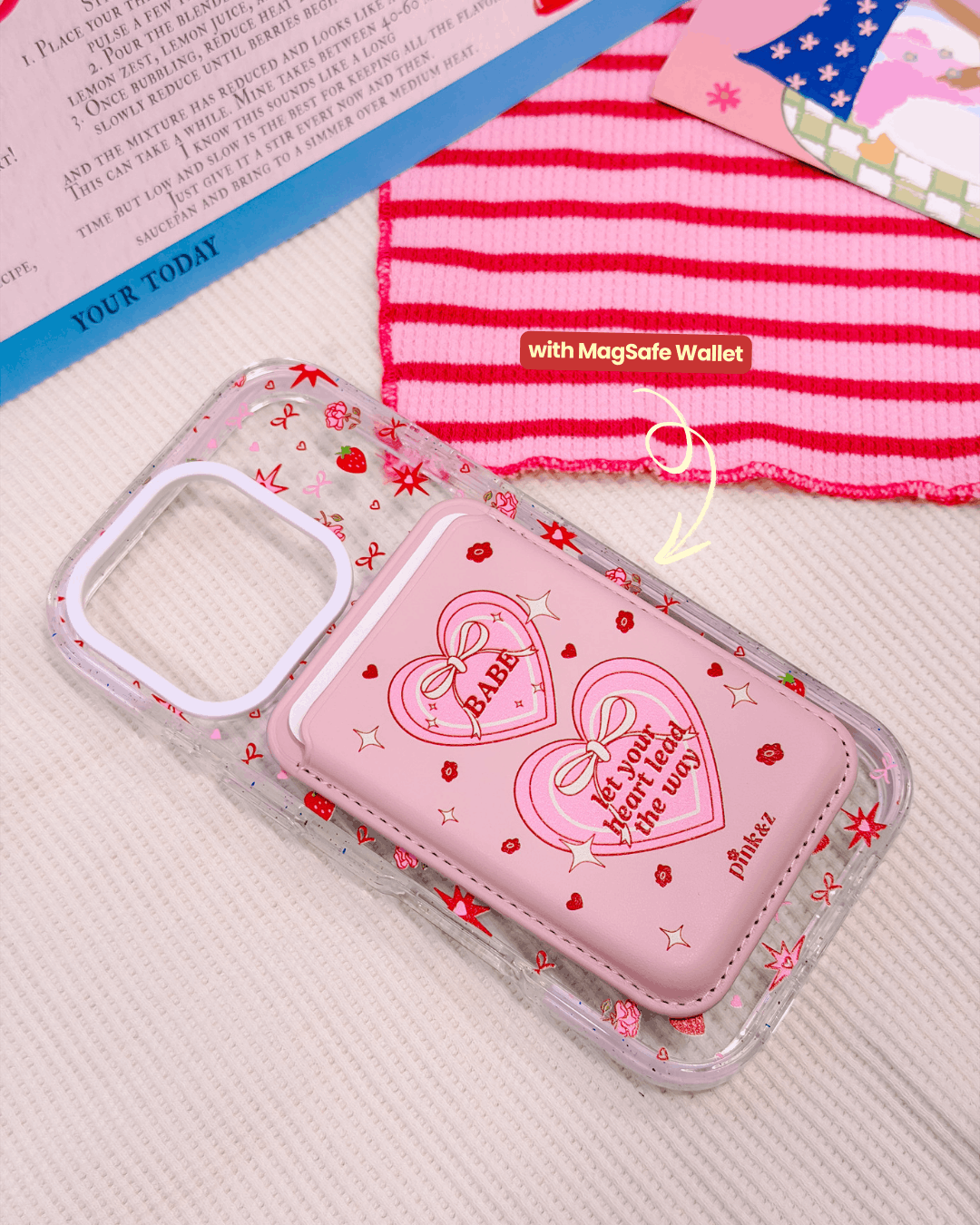 Strawberry Burst Transparent Impact iPhone Case