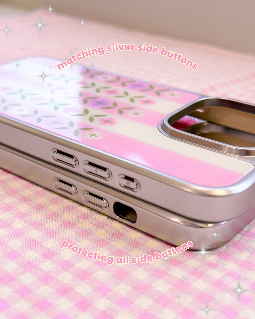 Red Flower Bow Metallic Magnetic iPhone Case