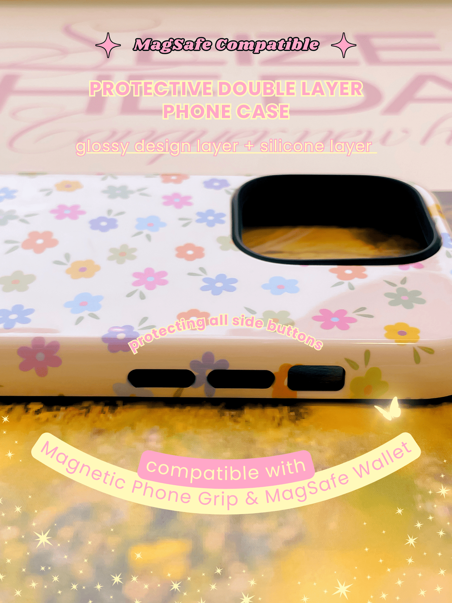 Blue Gingham Cherry Phone Case