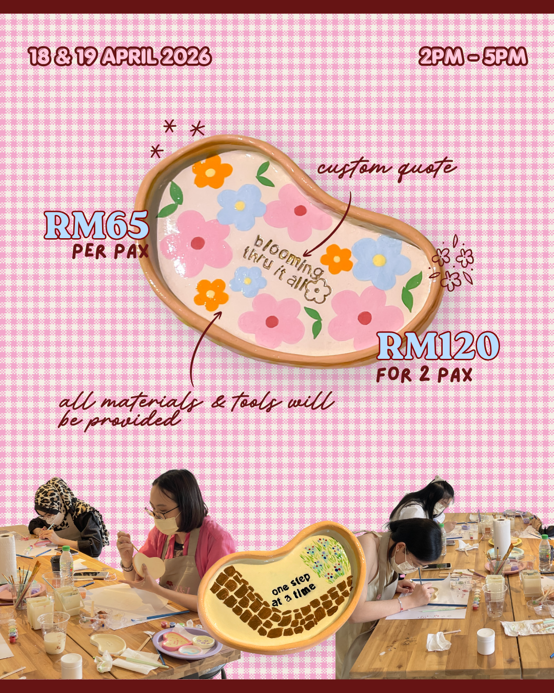 Trinket Dish Painting Workshop @ The Pocket