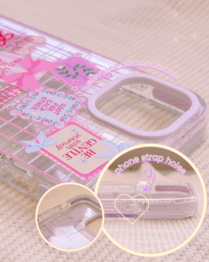 Be Kind Transparent Impact iPhone Case