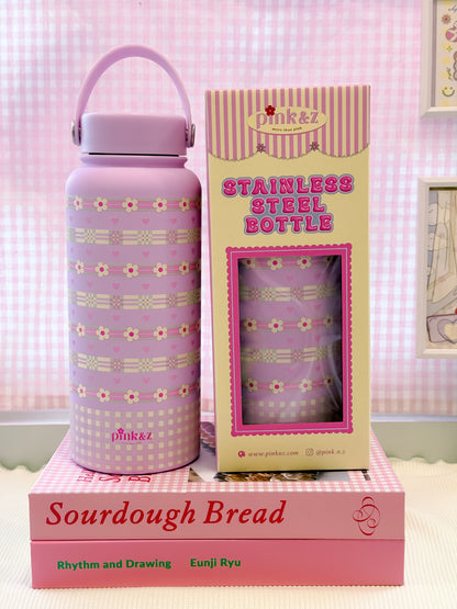 Stainless Steel Bottle with Handle & Spill Proof Lid