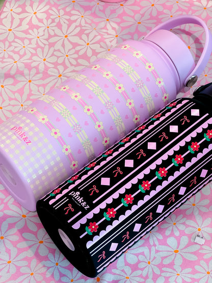 Stainless Steel Bottle with Handle & Spill Proof Lid