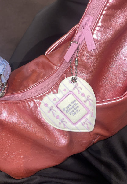 [Blind Pack] Puffy Heart Mini Keychain with Photo Frame / Idol photo keychain