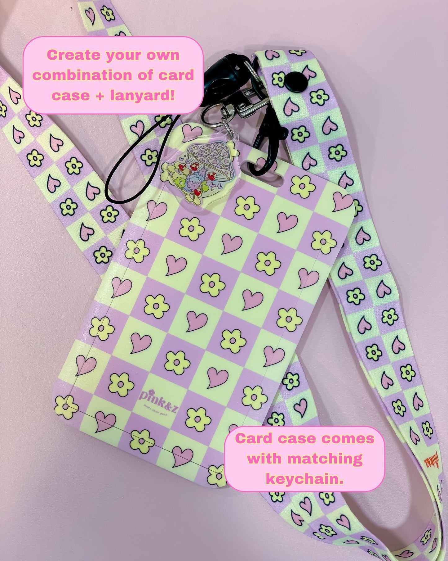 Card Case + Lanyard (with mini keychain)