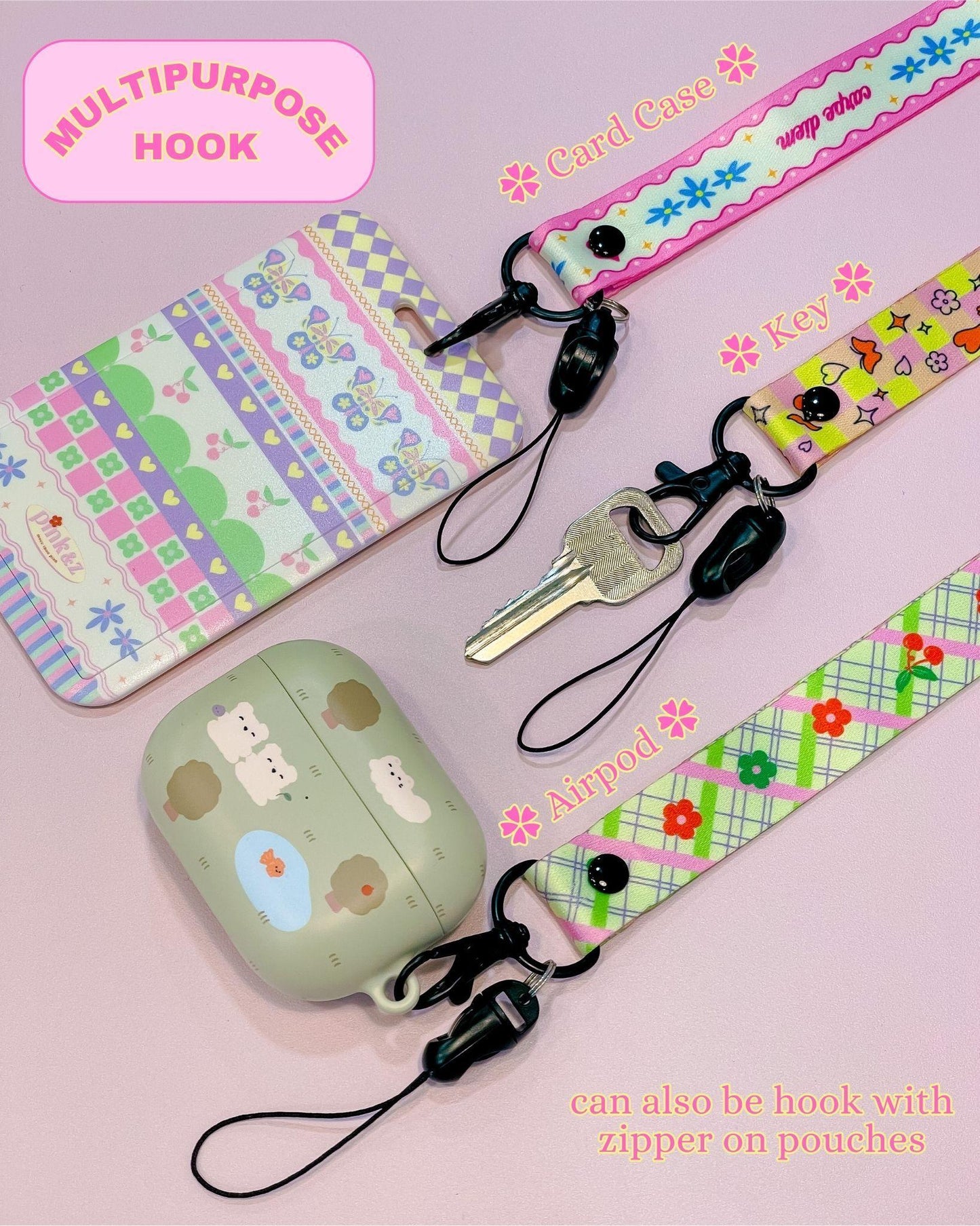 Card Case + Lanyard (with mini keychain)
