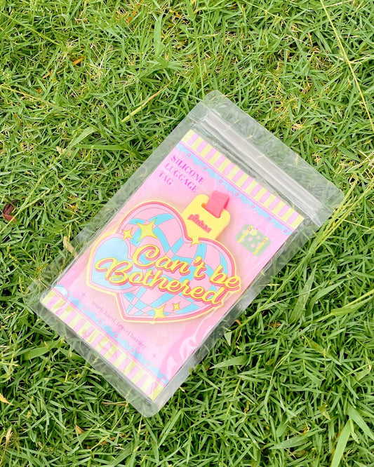 Pink&Z Can't be Bothered Luggage Tag / Silicone Bag Tag