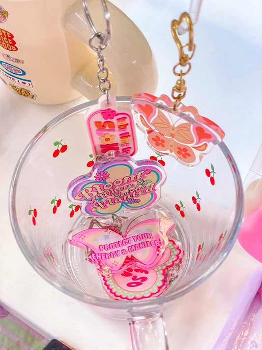 Novelty Acrylic Keychain / Quotes Keychain