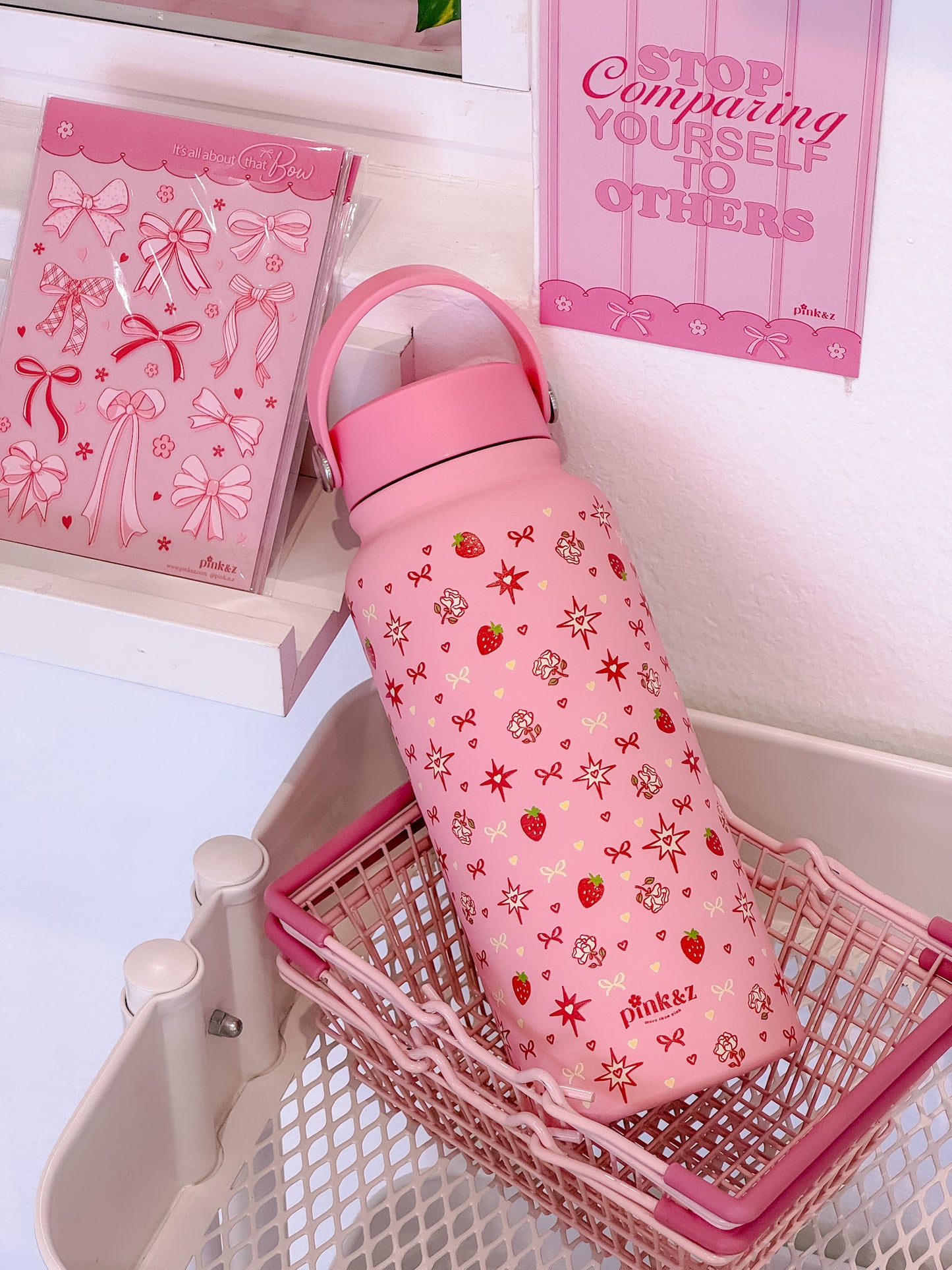 Stainless Steel Bottle with Handle & Spill Proof Lid