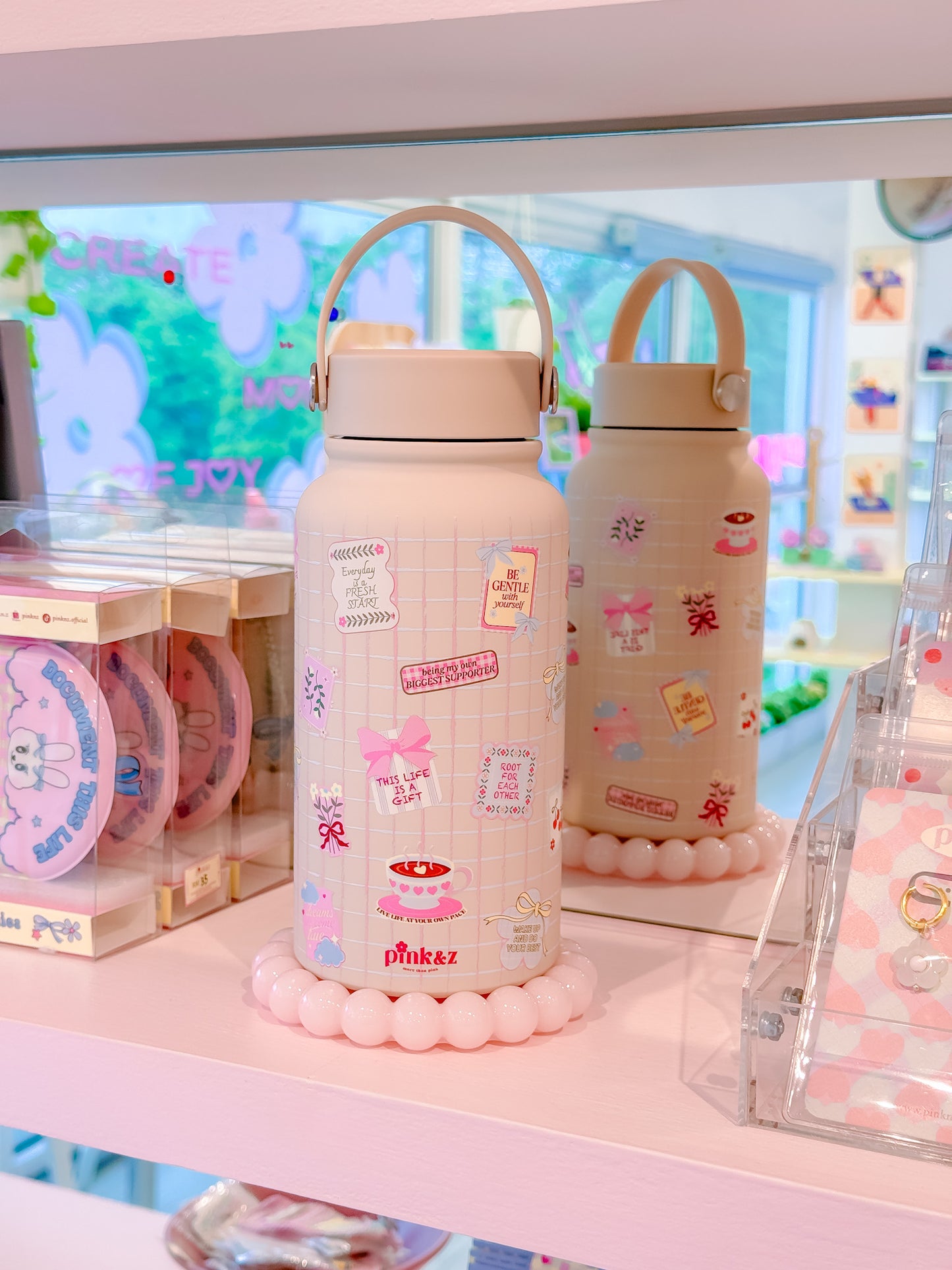 Stainless Steel Bottle with Handle & Spill Proof Lid