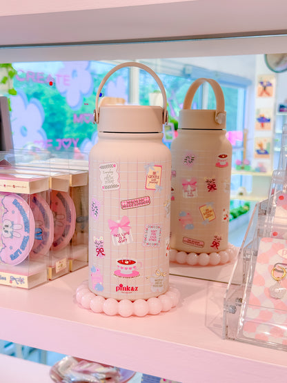 Stainless Steel Bottle with Handle & Spill Proof Lid