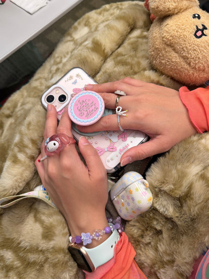 Positivity Round Matte Magnetic Phone Grip (complimentary Magnetic Ring sticker)