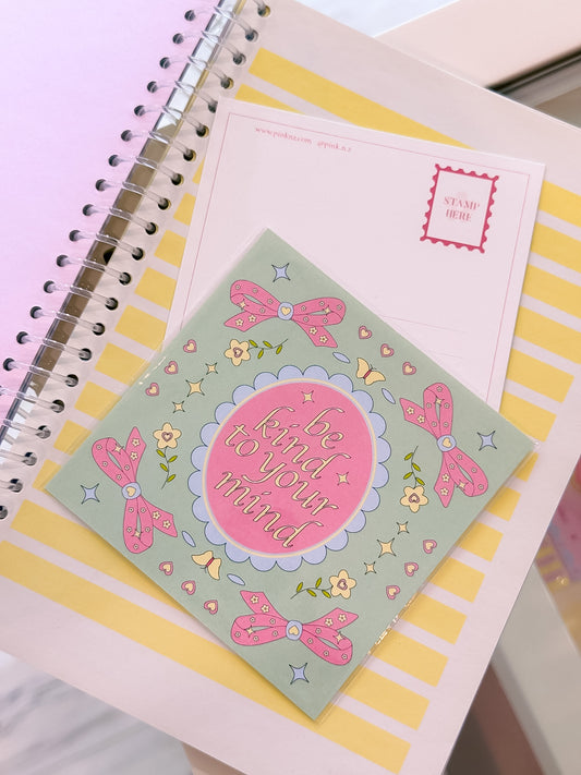 Spread Positivity Square Postcards