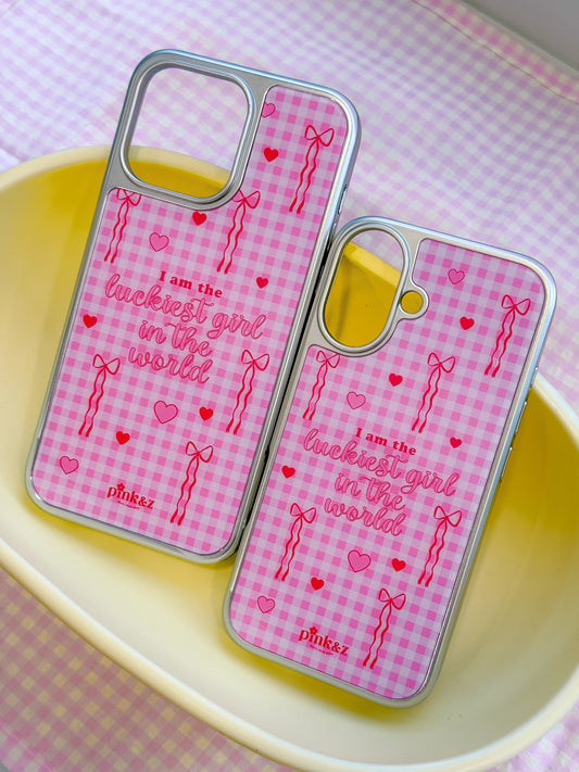 Luckiest Girl Metallic Magnetic iPhone Case