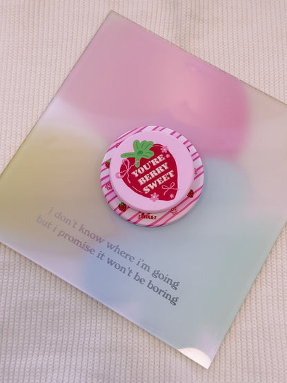 Positivity Round Matte Magnetic Phone Grip (complimentary Magnetic Ring sticker)