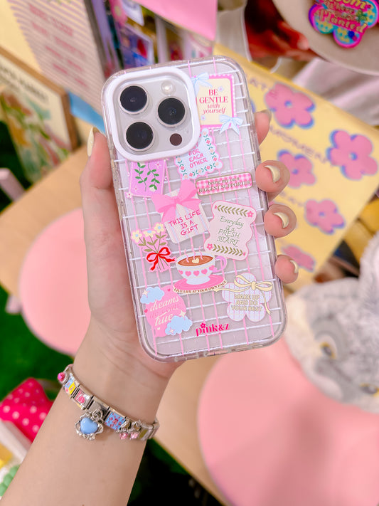 Quote Stickers Transparent Impact iPhone Case