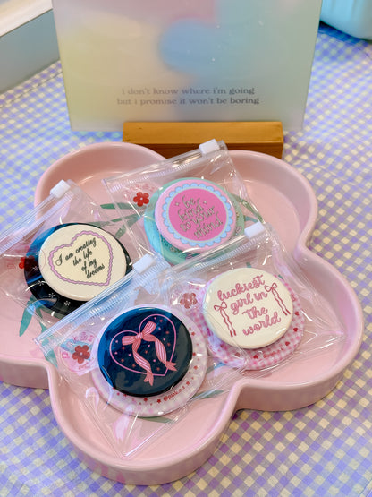 Positivity Round Matte Magnetic Phone Grip (complimentary Magnetic Ring sticker)