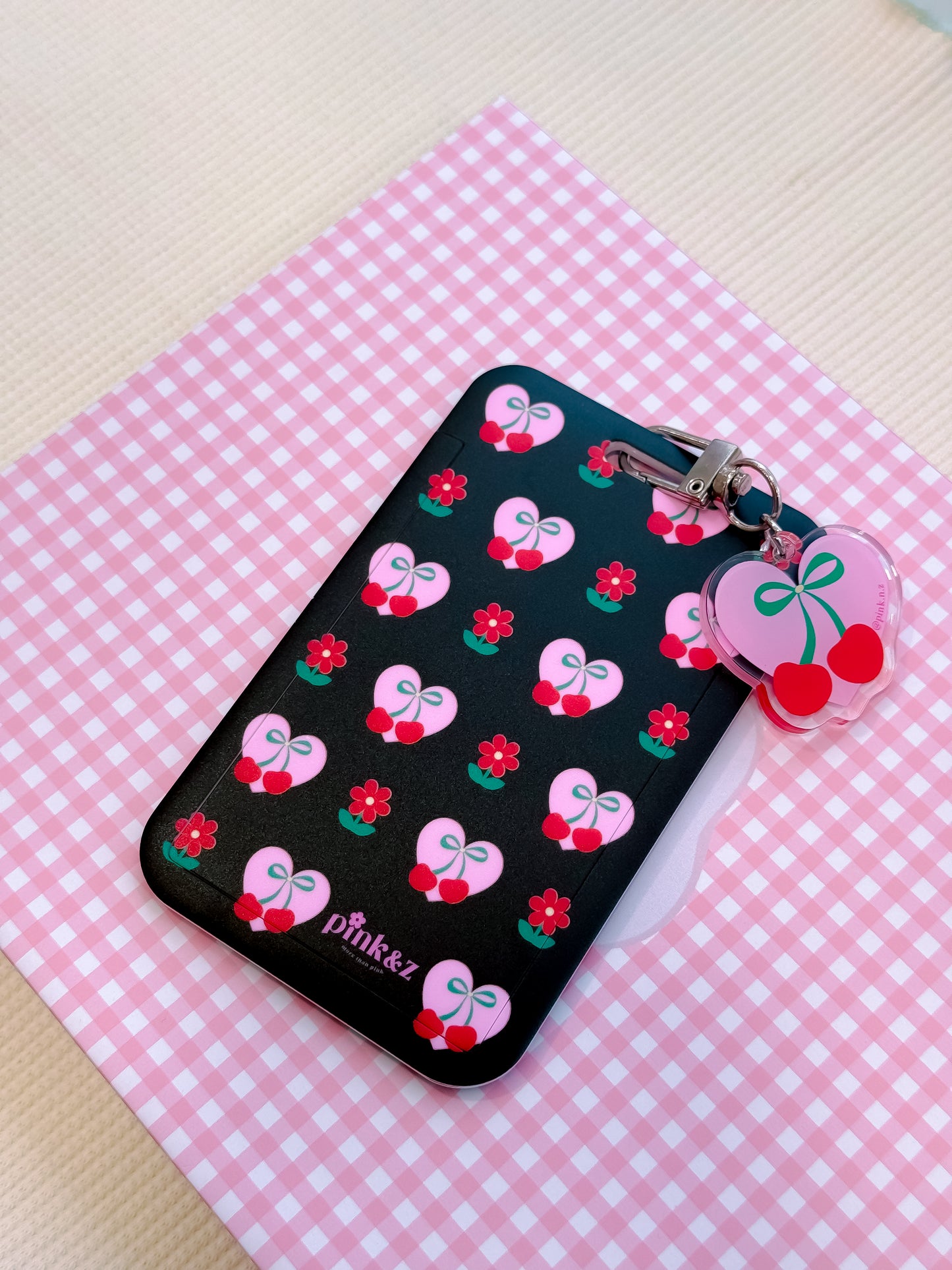 (NO lanyard) Card Case & Mini Keychain Set