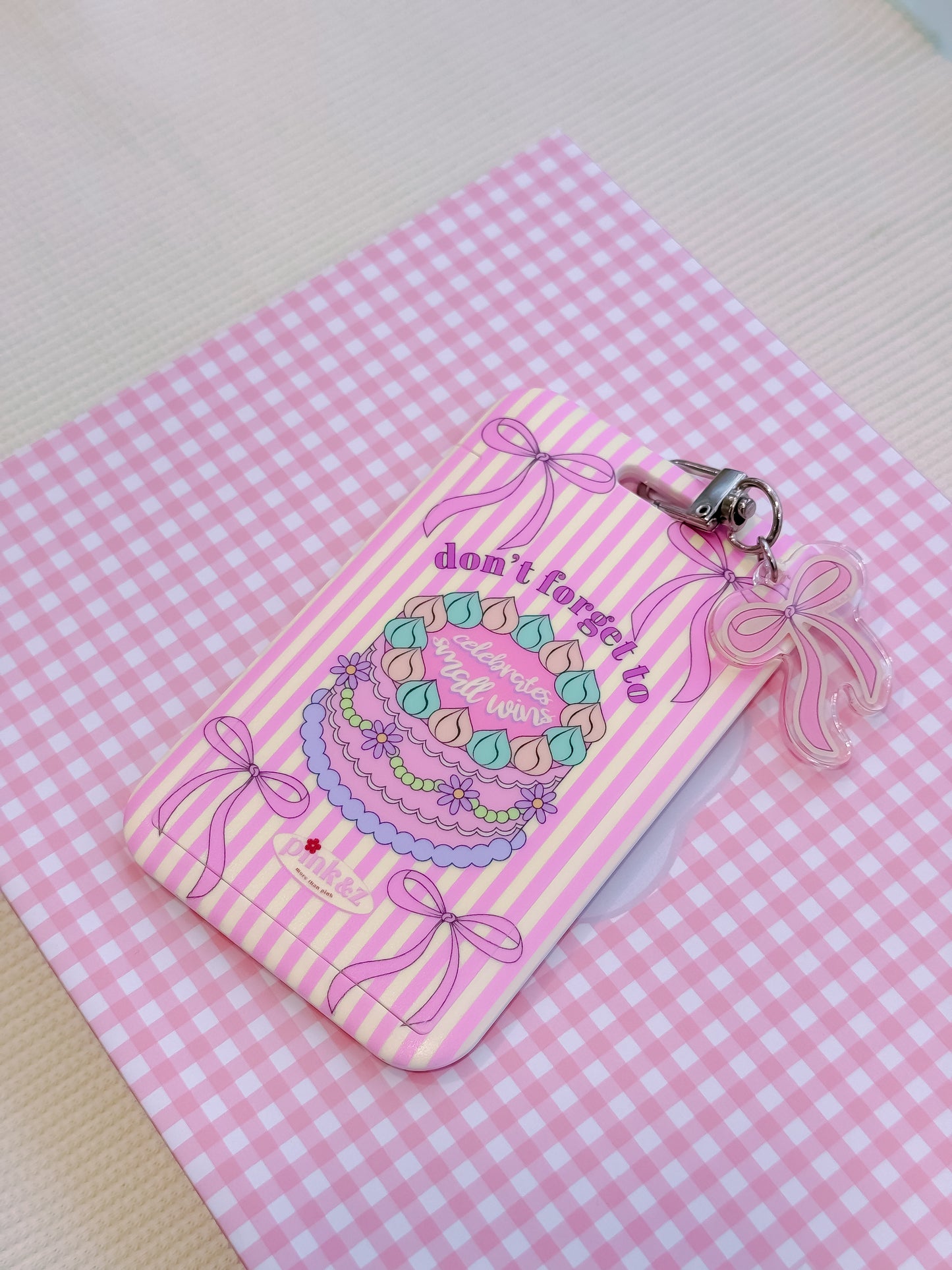 (NO lanyard) Card Case & Mini Keychain Set
