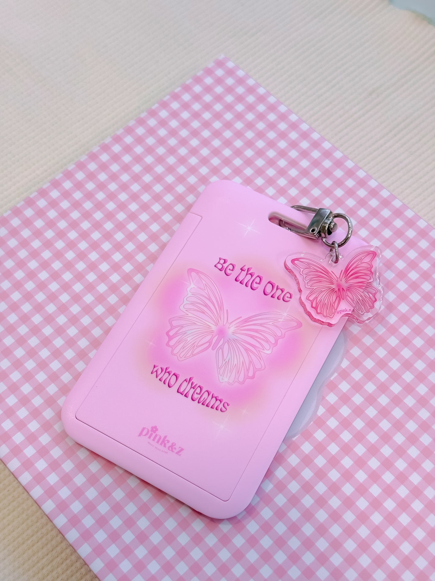 (NO lanyard) Card Case & Mini Keychain Set