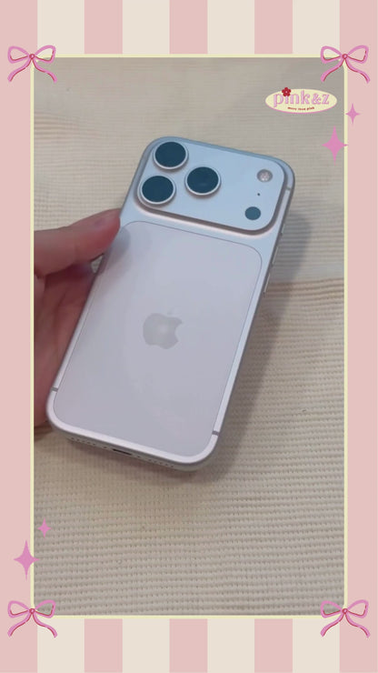 Red Flower Bow Metallic Magnetic iPhone Case