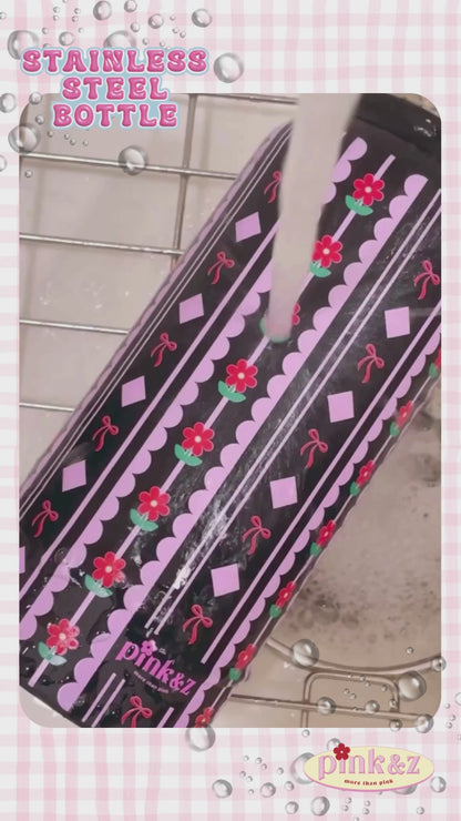 Stainless Steel Bottle with Handle & Spill Proof Lid