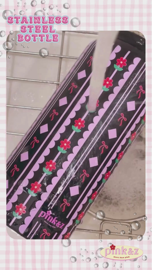 Stainless Steel Bottle with Handle & Spill Proof Lid